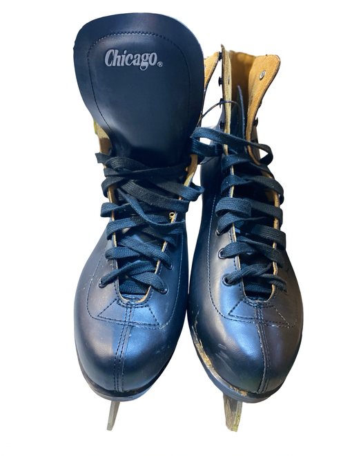 Vist Large View of Product Image Which is Used Chicago FIGURE SKATE Mens Figure Skate Black Senior 12