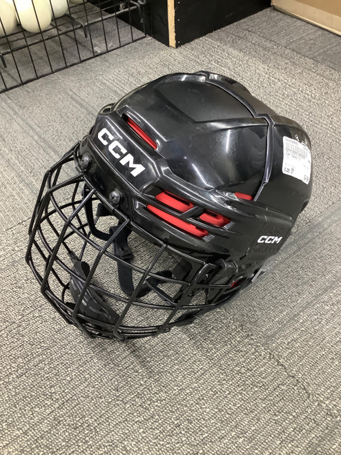 Vist Large View of Product Image Which is Used CCM TACKS 70 Helmet Cage Combo Black SM