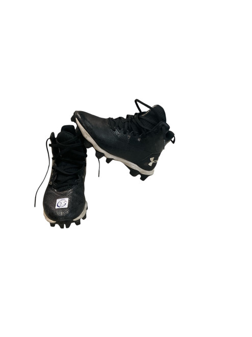 Vist Large View of Product Image Which is Used Under Armour BB CLEAT BB/SB Cleats Black Junior 02.5