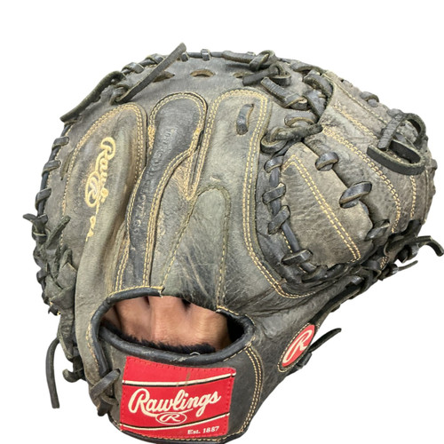 Vist Large View of Product Image Which is Used Rawlings RENEGADE Catchers RH Throw Black 32 1/2"