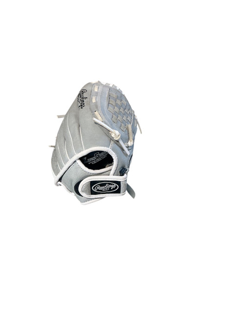 Vist Large View of Product Image Which is Used Rawlings HIGHLIGHT BB/SB Glove RH Throw Grey 10 1/2"