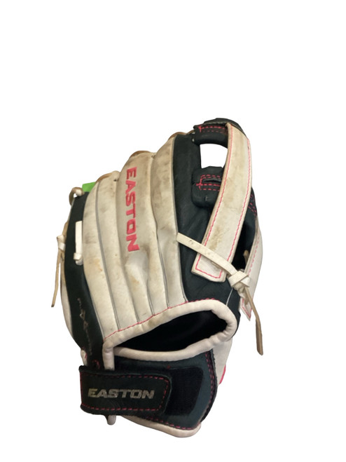 Vist Large View of Product Image Which is Used Easton GHOST FLEX BB/SB Glove LH Throw White And Grey 10"