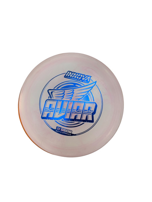 Vist Large View of Product Image Which is Used Innova AVIAR DX Disc Golf Putter Pink
