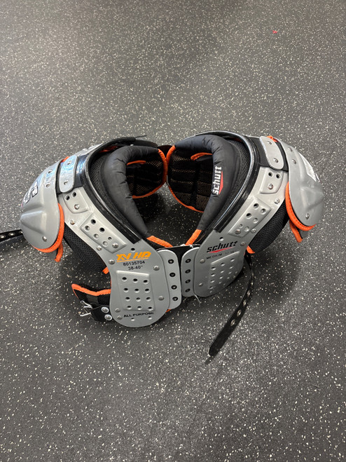 Vist Large View of Product Image Which is Used Schutt XV HD ALL PURPOSE FB Shoulder Pads Grey MD