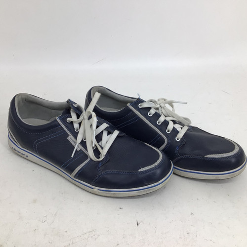 Vist Large View of Product Image Which is Used Ashworth CARDIFF MENS 14 SPIKELESS GOLF SHOES Mens Golf Shoes Navy Blue Senior 14