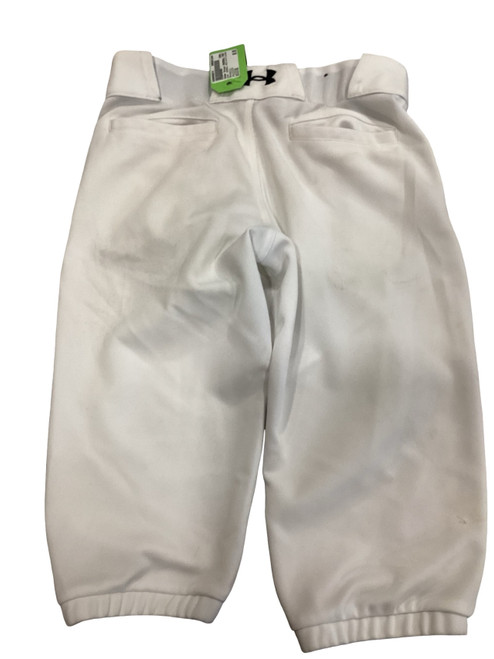 Vist Large View of Product Image Which is Used Under Armour BASEBALL PANTS WHITE KNICKERS BB/SB Pant Boys White MD