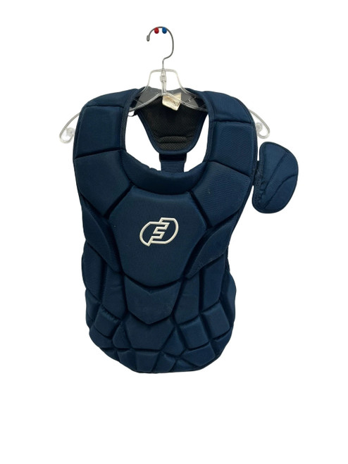 Vist Large View of Product Image Which is Used Force3 Defender Adult Navy Catchers Chest Protector