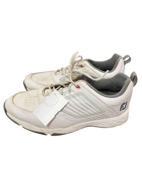 Vist Large View of Product Image Which is Used Foot Joy Mens Golf Shoes White Senior 6