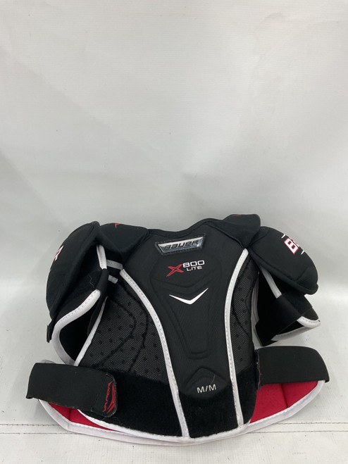 Vist Large View of Product Image Which is Used Bauer X 800 LITE Senior Shoulder Pads MD