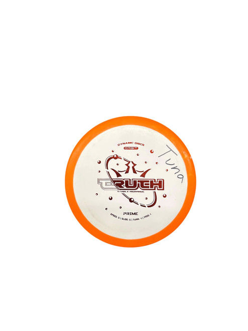 Vist Large View of Product Image Which is Used Dynamic Discs TRUTH PRIME Disc Golf Mid Range Orange