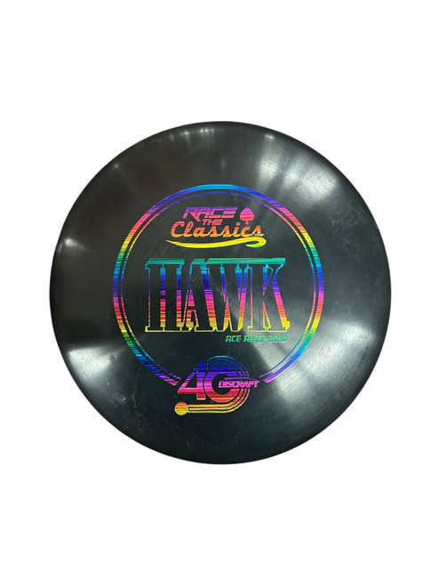 Vist Large View of Product Image Which is Used Discraft HAWK ACE RACE 2019 Disc Golf Mid Range Black