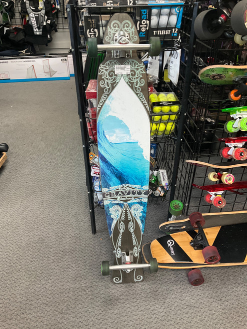 Vist Large View of Product Image Which is Used Gravity LONGBOARD Longboard Black 8 3/4"