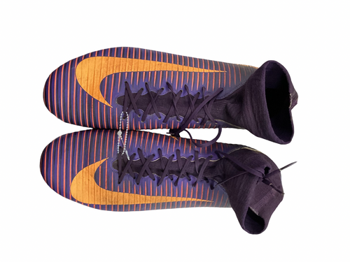 Vist Large View of Product Image Which is Used Nike Soccer Cleats Purple Senior 10.5