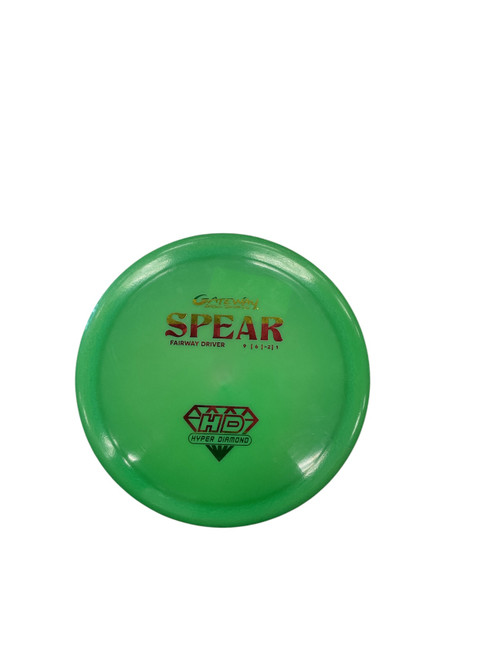 Vist Large View of Product Image Which is Used Gateway SPEAR Disc Golf Driver Green 177g