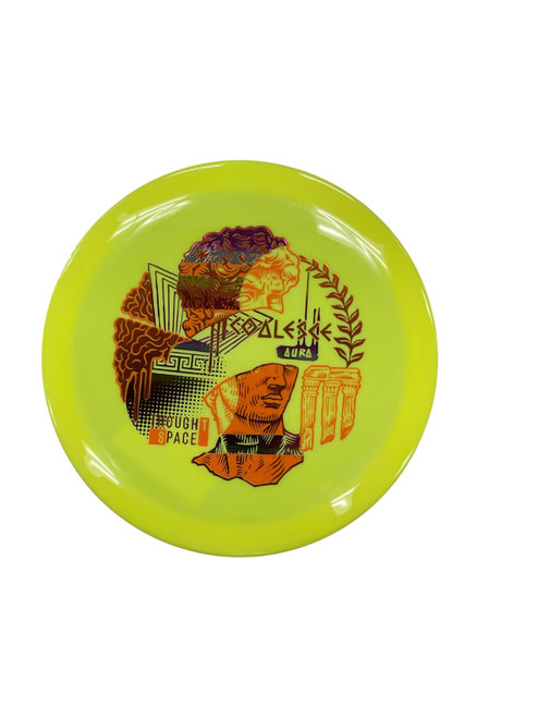 Vist Large View of Product Image Which is Used Thought Space Athletics COALESCE Disc Golf Driver Yellow 168g