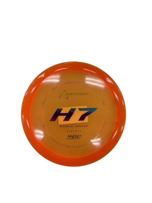 Vist Large View of Product Image Which is Used Prodigy H7 400 PLASTIC Disc Golf Driver Orange 177g