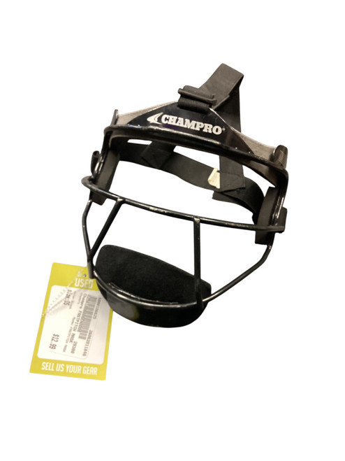 Vist Large View of Product Image Which is Used Champro FASTPITCH MASK BB/SB Fielders Mask Black One Size