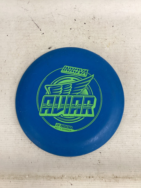 Vist Large View of Product Image Which is Used Innova AVIAR Disc Golf Putter Royal Blue