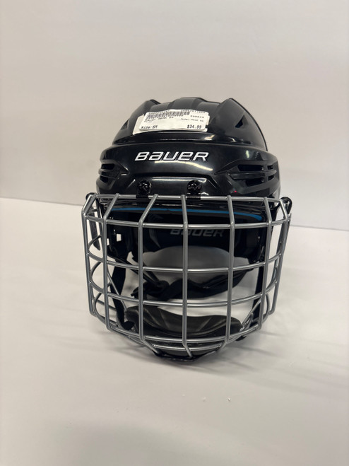 Vist Large View of Product Image Which is Used Bauer REAK 55 Helmet Cage Combo None SM