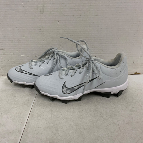 Vist Large View of Product Image Which is Used Nike HYPERDIAMOND 4 BB/SB Cleats White Senior 6.5