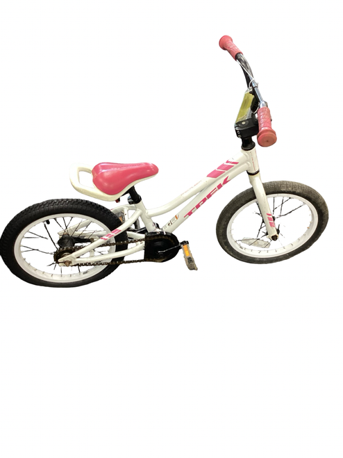 Vist Large View of Product Image Which is Used Trek PRECALIBER Hybrid/City Bike Girls White 16"