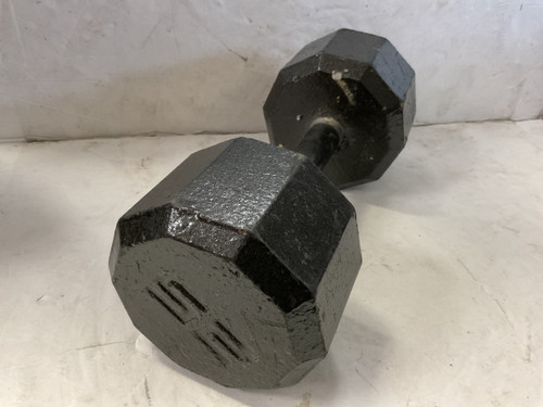 Vist Large View of Product Image Which is Used Hex Dumbbell Grey 25 lb