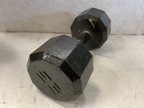 Vist Large View of Product Image Which is Used Hex Dumbbell Grey 25 lb