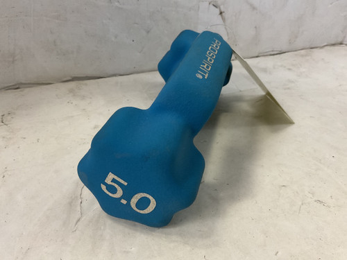 Vist Large View of Product Image Which is Used Hex Dumbbell Carolina Blue 5 lb
