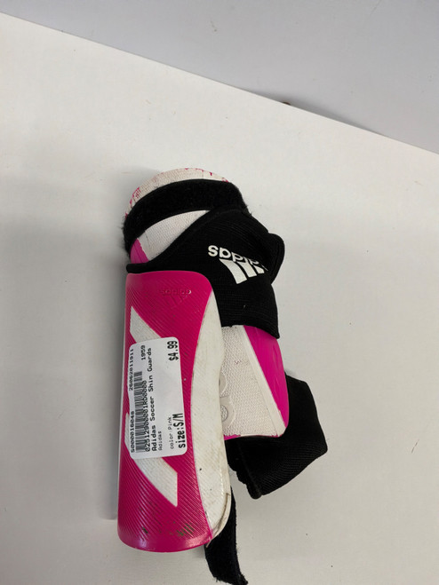 Vist Large View of Product Image Which is Used Adidas Soccer Shin Guards Youth Pink S/M