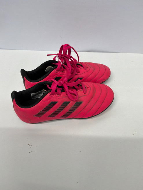 Vist Large View of Product Image Which is Used Adidas Soccer Cleats Pink Youth 13.0