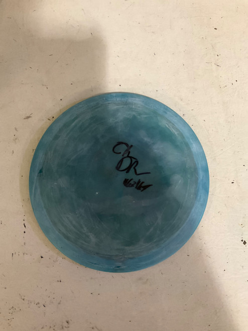 Vist Large View of Product Image Which is Used GLOWS IN THE DARK Disc Golf Mid Range Royal Blue
