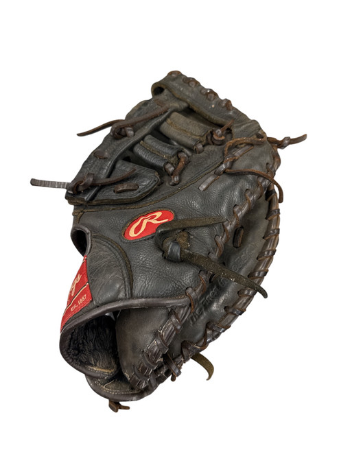 Vist Large View of Product Image Which is Used Rawlings PREMIUM SERIES BB/SB First Base RH Throw Black 12 1/2"