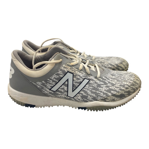 Vist Large View of Product Image Which is Used New Balance TURF BB/SB Cleats Grey Senior 11