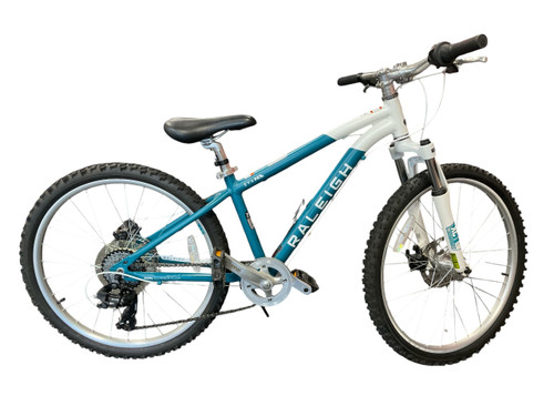 Vist Large View of Product Image Which is Used Raleigh EVA 24 Mountain Bike Girls Teal 24"