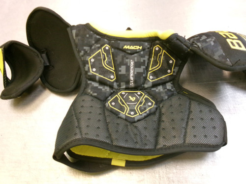 Vist Large View of Product Image Which is Used Bauer MACH Youth Shoulder Pads MD
