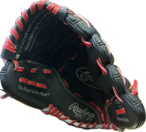 Vist Large View of Product Image Which is Used Rawlings PL11BGS BB/SB Glove RH Throw Black 11"