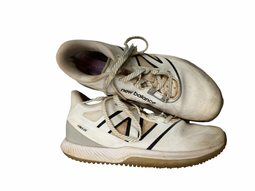 Vist Large View of Product Image Which is Used New Balance FREEZE BB/SB Cleats White Senior 9