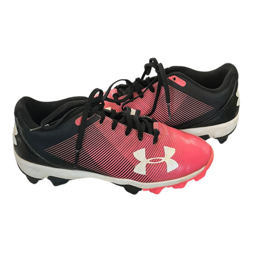 Vist Large View of Product Image Which is Used Under Armour SOFTBALL CLEATS BB/SB Cleats Black Junior 02.5