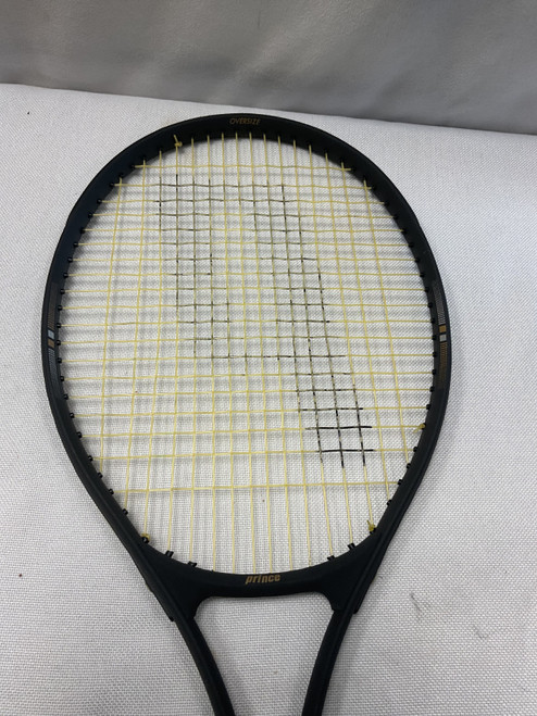 Vist Large View of Product Image Which is Used Prince OVERSIZE Adult Tennis Racquet Black 4 5/8"