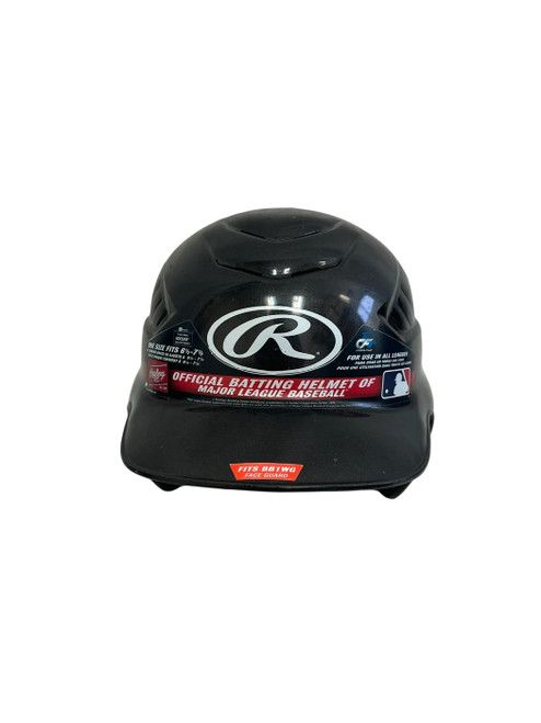 Vist Large View of Product Image Which is Used Rawlings RCFH Black Batting Helmet