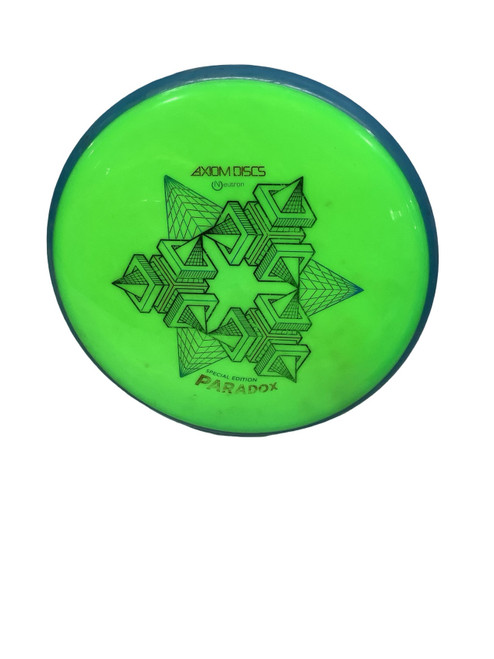 Vist Large View of Product Image Which is Used Axiom SPECIAL EDITION PARADOX PUTTER Disc Golf Putter Neon Green