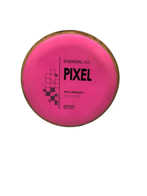Vist Large View of Product Image Which is Used Axiom SIMON LINE PIXEL ELECTRON PUTTER Disc Golf Putter Pink