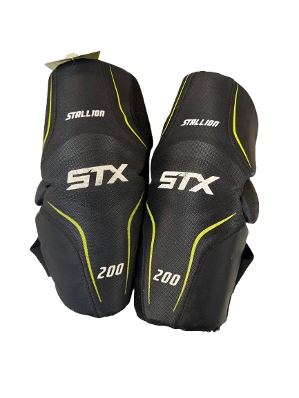 Vist Large View of Product Image Which is Used STX STALLION 200 ARM PADS Lacrosse Arm Pads/Guards Black MD