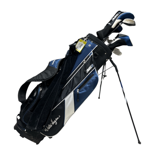 Vist Large View of Product Image Which is Used Walter Hagen MS2 Mens Package Golf Set Right Hand Navy Blue 12 Piece