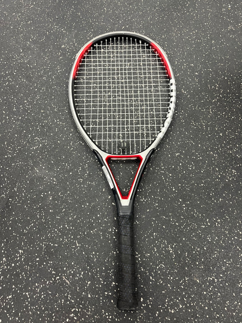 Vist Large View of Product Image Which is Used Wilson T4 Adult Tennis Racquet Red 4 3/8"