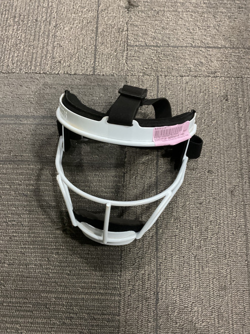 Vist Large View of Product Image Which is Used DINICTIS DEFENSIVE MASK BB/SB Fielders Mask White SM