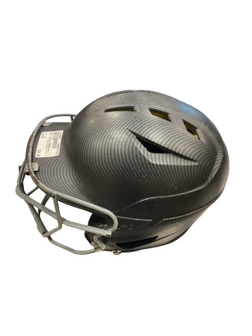 Vist Large View of Product Image Which is Used Under Armour CARBON BASEBALL HELMET Batting Helmet w/Mask Grey MD
