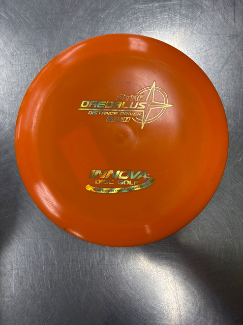 Vist Large View of Product Image Which is Used Innova STAR DAEDALUS Disc Golf Driver Orange
