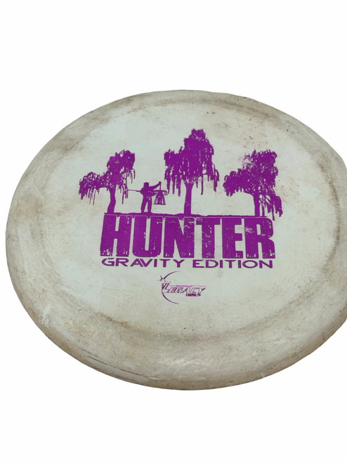Vist Large View of Product Image Which is Used Legacy HUNTER GRAVITY EDITION Disc Golf Putter White 172g