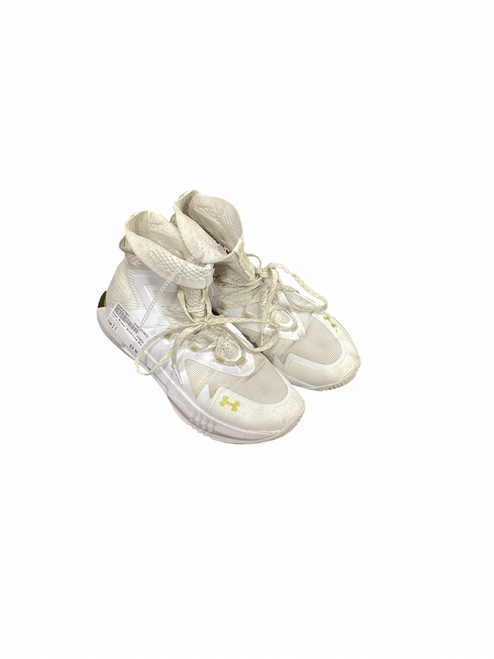 Vist Large View of Product Image Which is Used Under Armour Wrestling Shoes White Senior 9